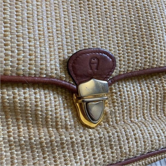 Etienne Aigner Tan and Brown Woven Women's Bag - Picture 2 of 7